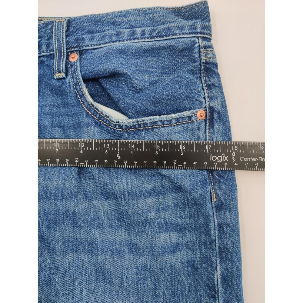 Levi's Size 30x30 Men's Low Pro Straight Jeans Med Wash Blue Jeans Distressed - Picture 12 of 14